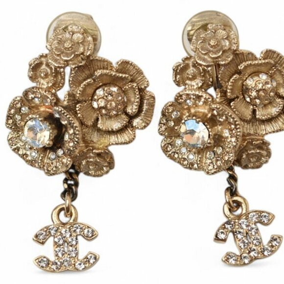 CHANEL Gold Earrings - Picture 1 of 7